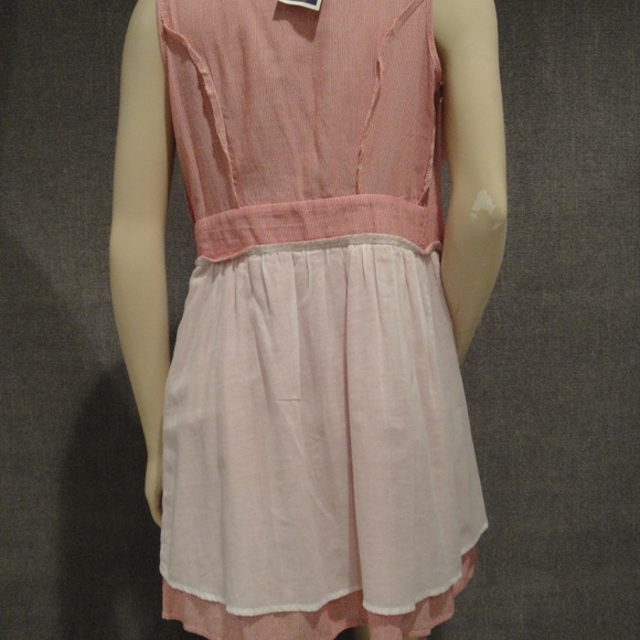 Red and White pinstripe sundress size small - Picture 7 of 8